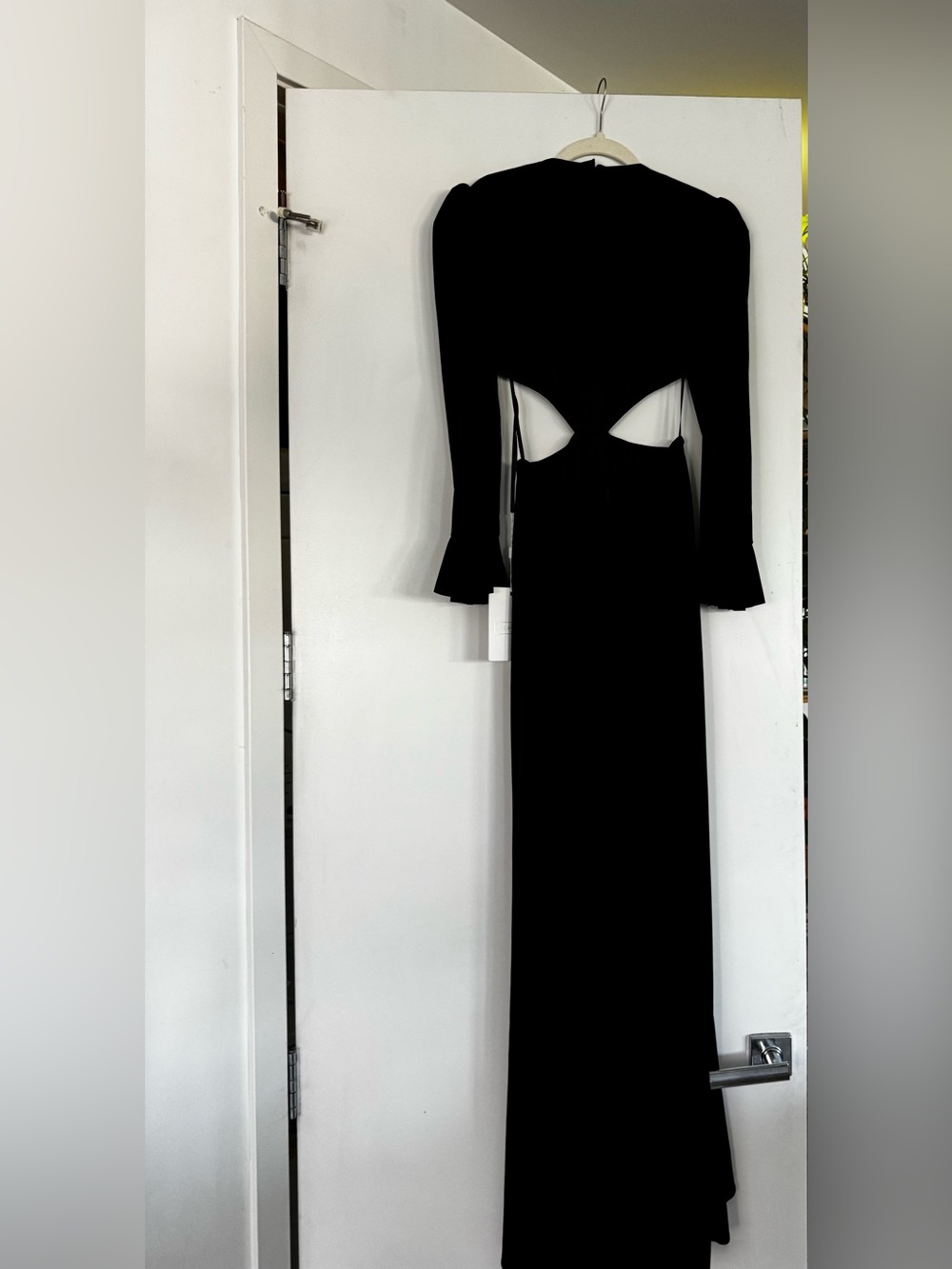 Mac Duggal Black Long-Sleeve Cutout Evening Gown #67644 - Picture 6 of 12